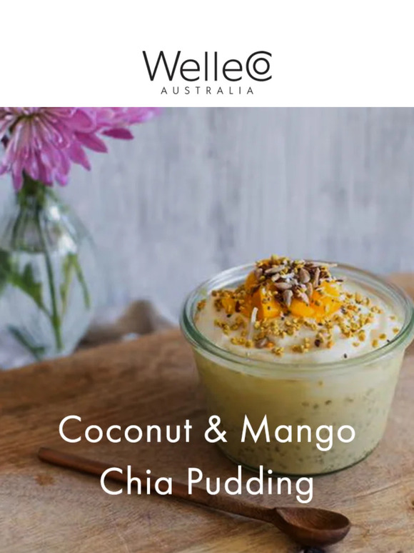 Chia pudding with an energy boost