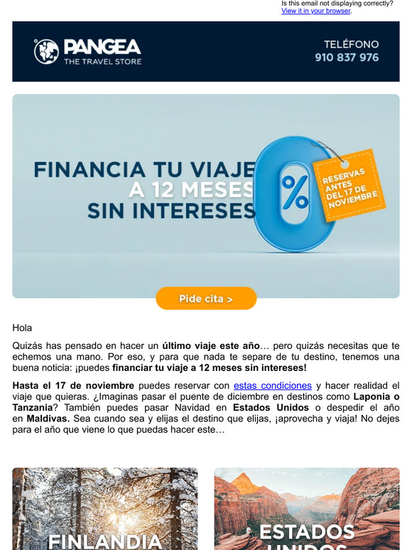 Te damos las mejores condiciones: ¡SOLO hasta el 17 de noviembre!