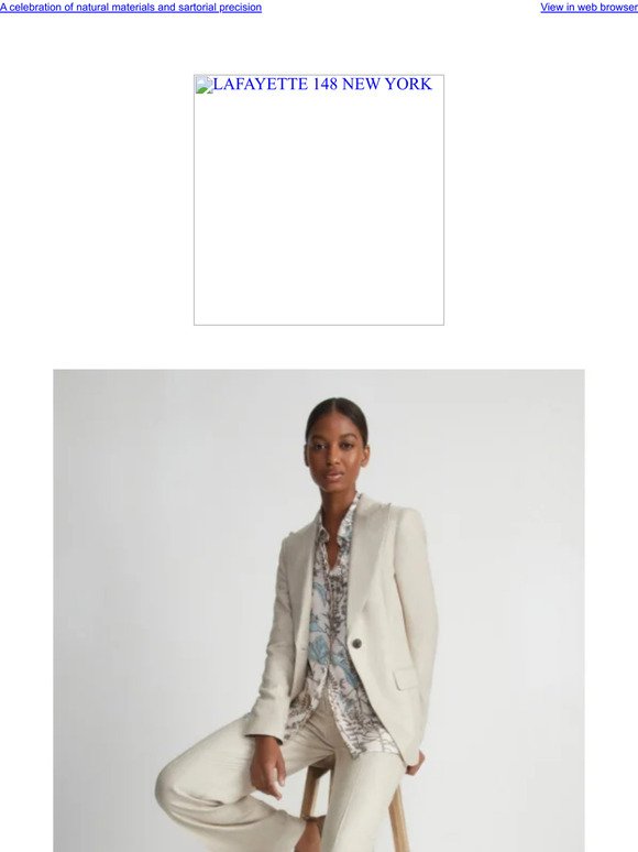 Lafayette 148 NY: First Look: Resort 2024 Tailoring | Milled