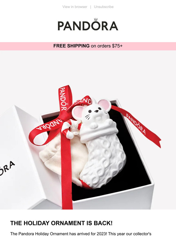 Pandora Jewelry Pandora's Holiday Ornament 2023 is here! Milled