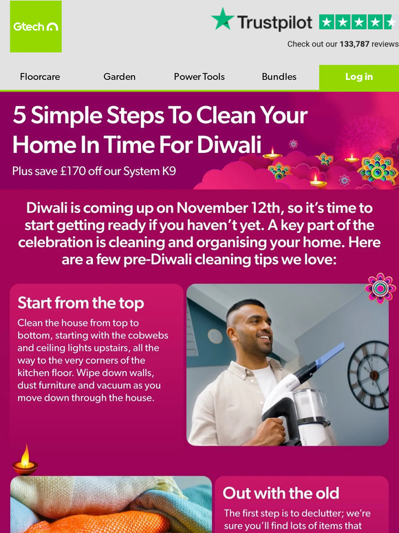 5 simple steps to clean your home in time for Diwali