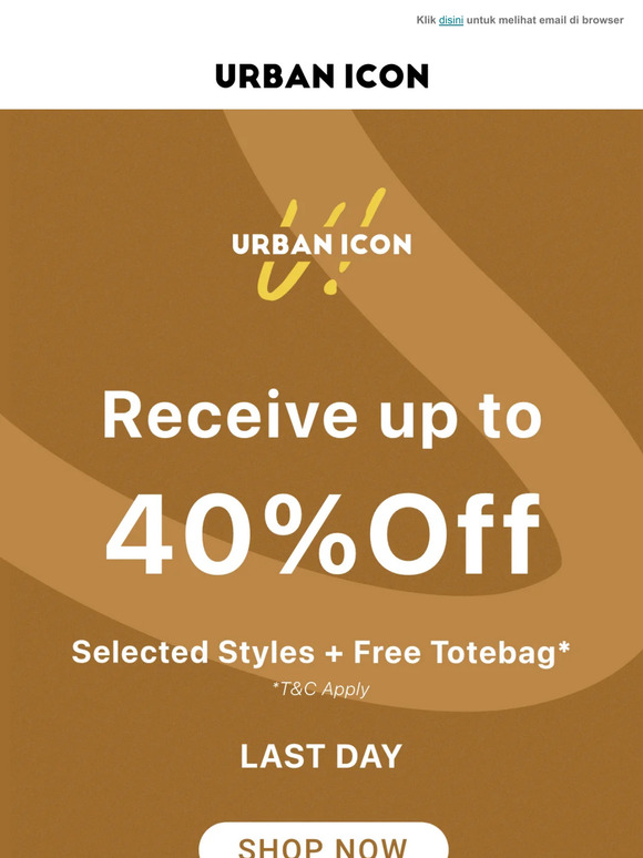 🏃🏻‍♀️ Hurry, Last Day for Receive up to 40% Off!