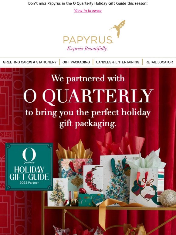 JUST IN: We partnered with O Quarterly's Holiday Gift Guide