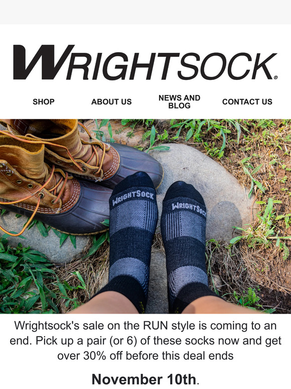Get yourself some running socks at 30% off