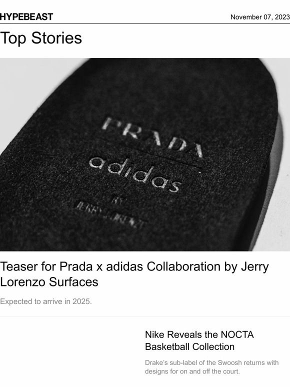 Hypebeast: Prada x adidas by Jerry Lorenzo? | Milled