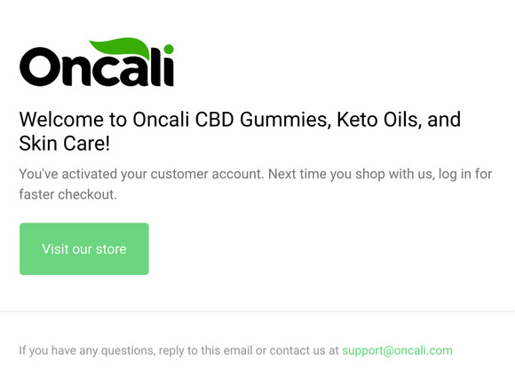 Customer account confirmation