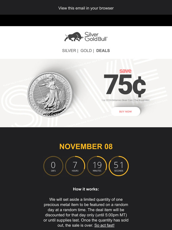 Flash Sale: 1 oz 2024 Britannia Silver Coin | The Royal Mint🔥🔥🔥