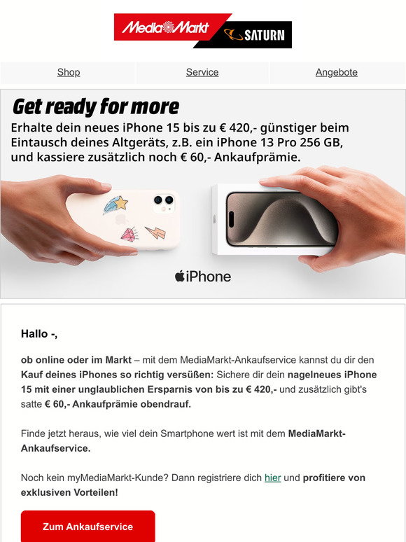 iPhone 15 kaufen: Diese Boni winken bei MediaMarkt und Saturn