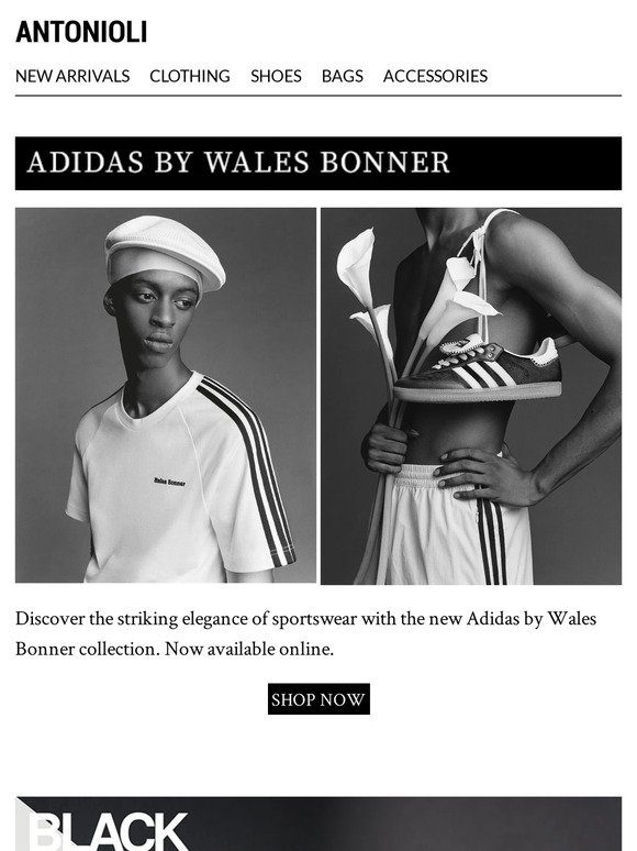 Just in: Adidas by Wales Bonner