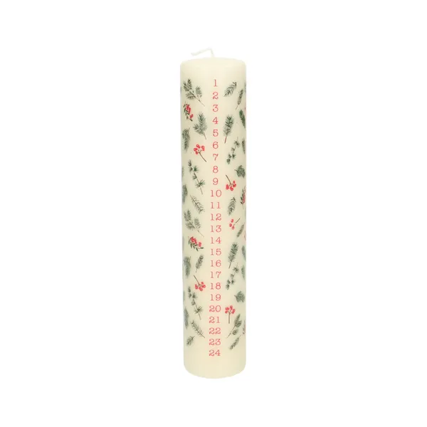 Adventskaars, takjes en bessen 24 cm