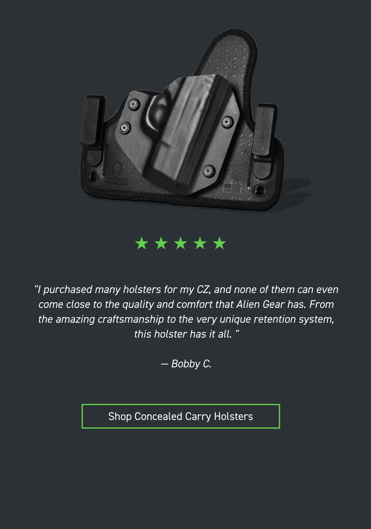 Alien Gear Concealed Carry Holsters