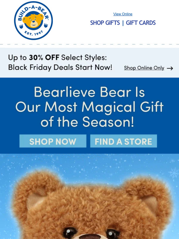BuildABear Our NEW Bearlieve Bear Makes the Most Magical Gift! Milled