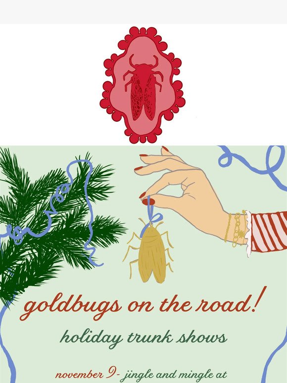 The Goldbugs are hitting the road! 🎄🎁 🎀