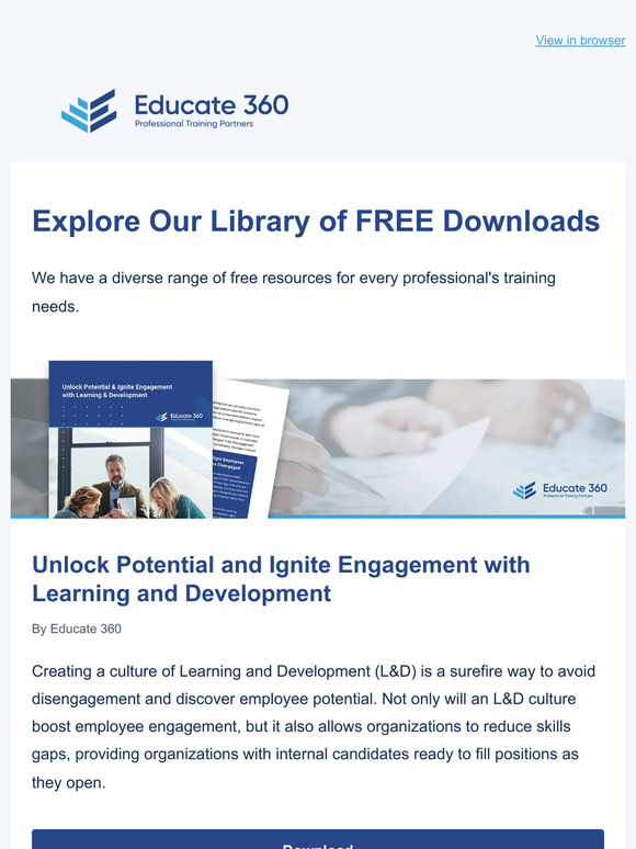 Check out these downloads on Boosting Employee Engagement, Adopting AI, and PMP Certification. 👀
