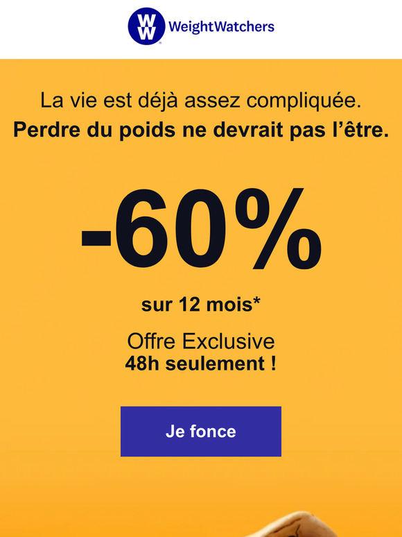 - 60% ! 🤤 Perdez du poids ET savourez vos repas avec WW !