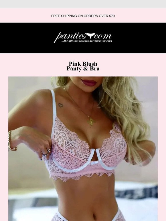 panties.com: 🍥🌸💮 Pink Blush Panty & Bra 2pc Set!🍥🌸💮 Small-XL 🍥🌸💮