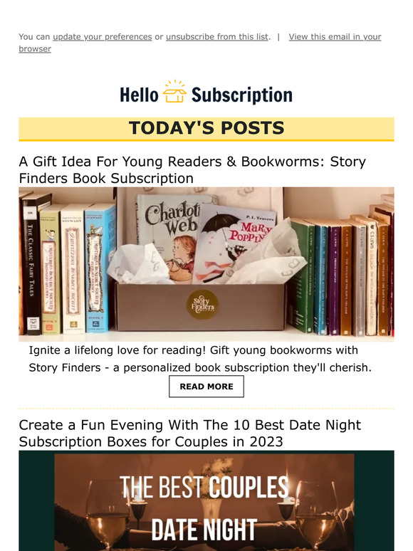 💌 Hello Subscription! Reviews, Spoilers, & Deals! 💌