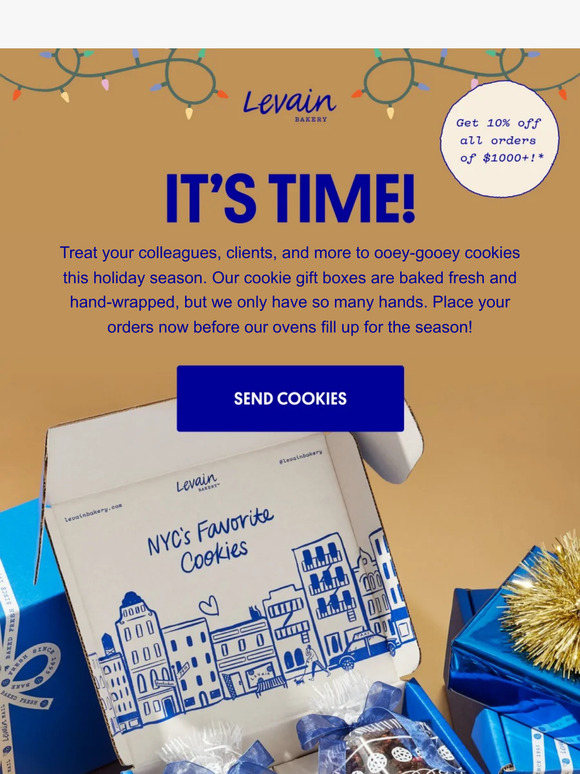 Levain Bakery It's time to preorder your holiday gifts Milled