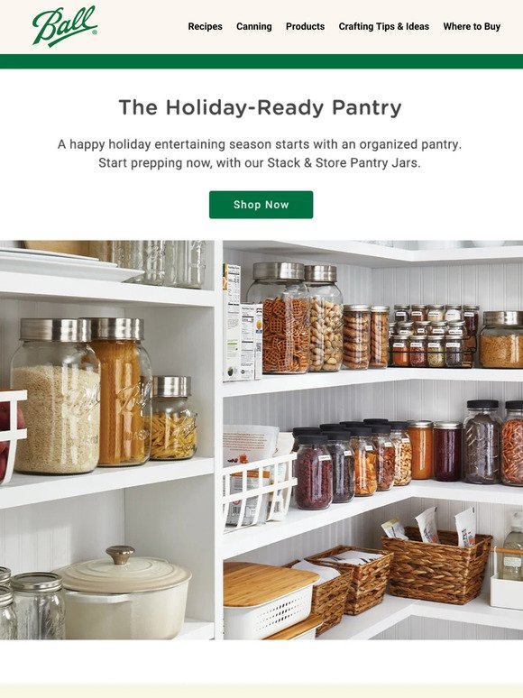 New Decorative Storage Jars: Get Your Pantry Holiday-Ready