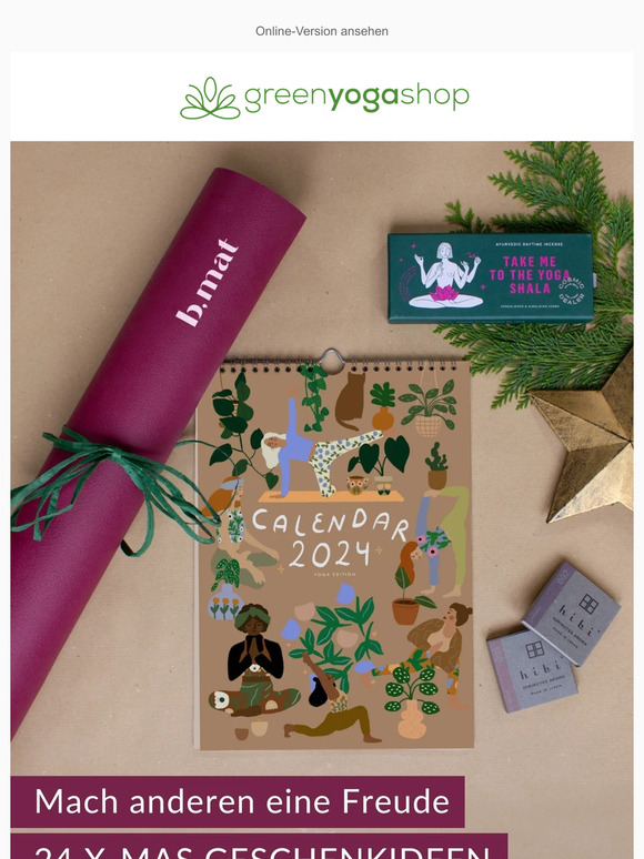 24 Geschenkideen | 20% Rabatt in der GREEN WEEK