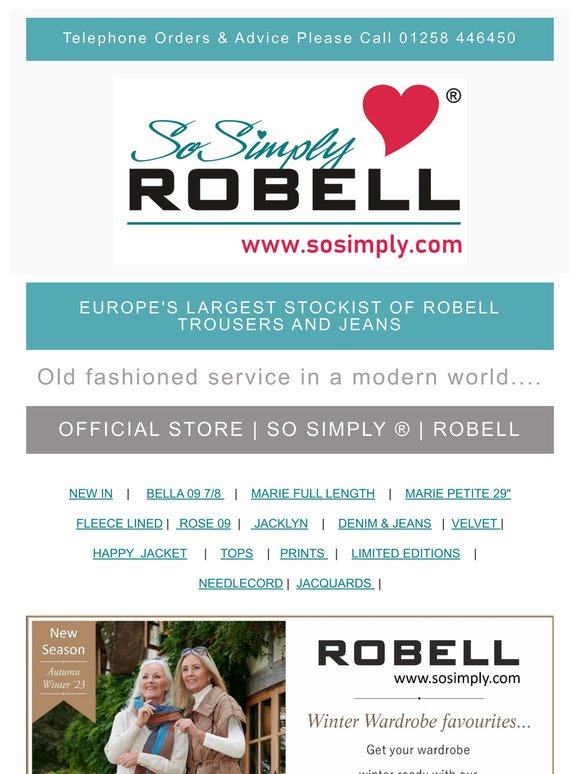 ❄️💙 Winter Wardrobe favourites... | ROBELL ® | Official Site