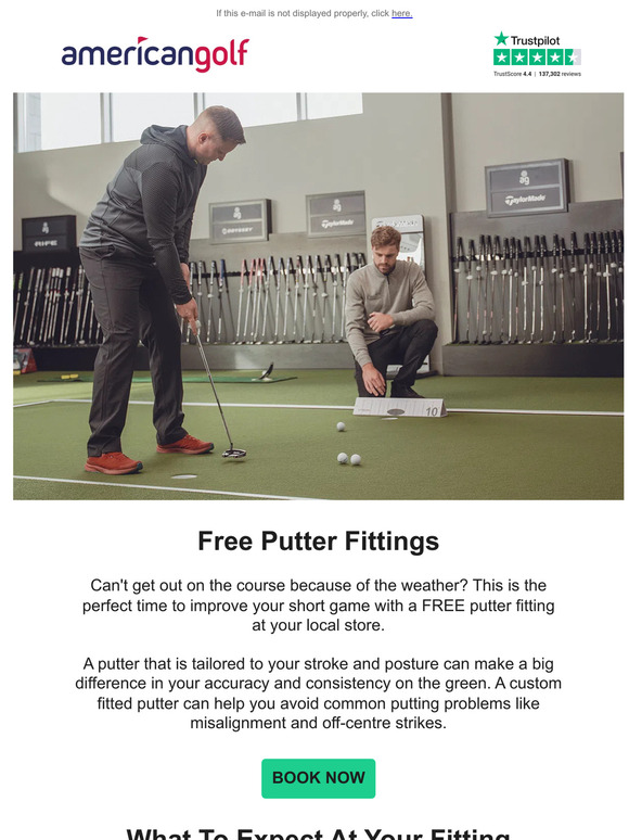⛳ Get a FREE putter fitting at your local store
