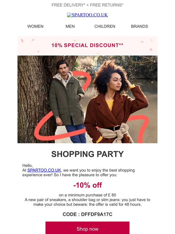 Exclusively for you, an immediate 10% discount!