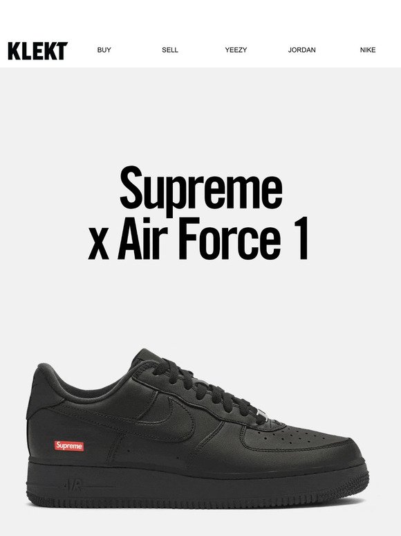 🚨 Your 2nd Chance: Supreme x Nike AF1s 🚨