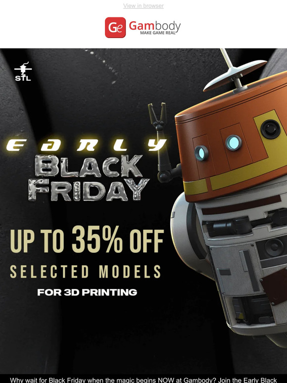 🌚 Early Black Friday Spectacular: Up to 35% Off Your Favorites at Gambody! 🌚