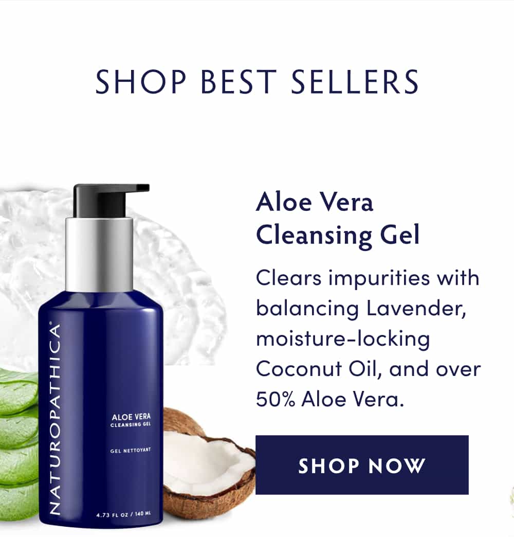 Aloe Vera Cleansing Gel - Clears impurities with balancing Lavender, moisture-locking Coconut Oil, and over 50% Aloe Vera.