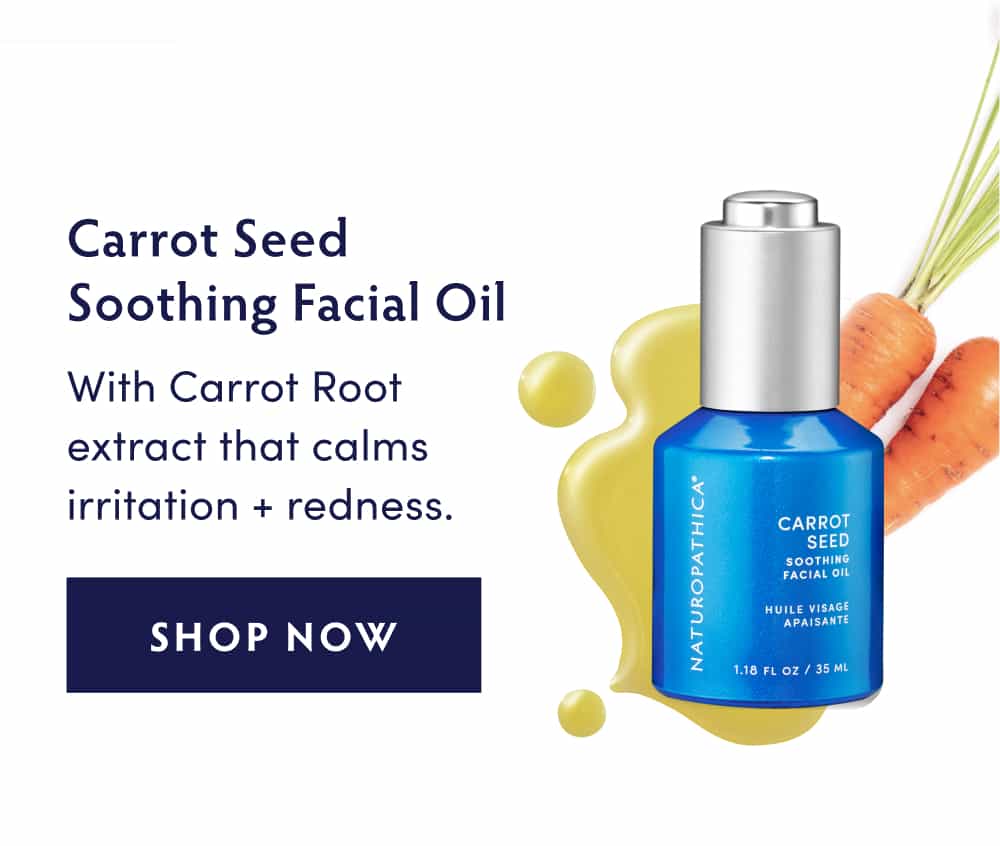 Carrot Seed Soothing Facial Oil - With Carrot Root extract that calms irritation + redness.