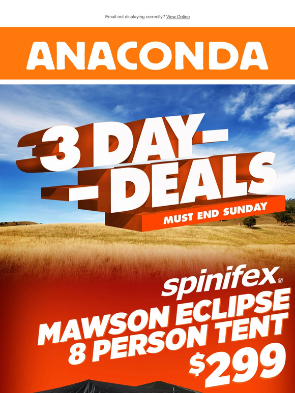 SAVE $500 on Spinifex Mawson 8 Person Tent