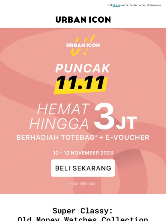 Puncak 11.11 Hemat Hingga 3Jt + Hadiah Menarik!