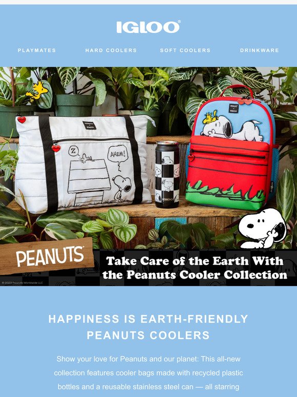 Love Peanuts & our planet with this NEW cooler collection.🌎