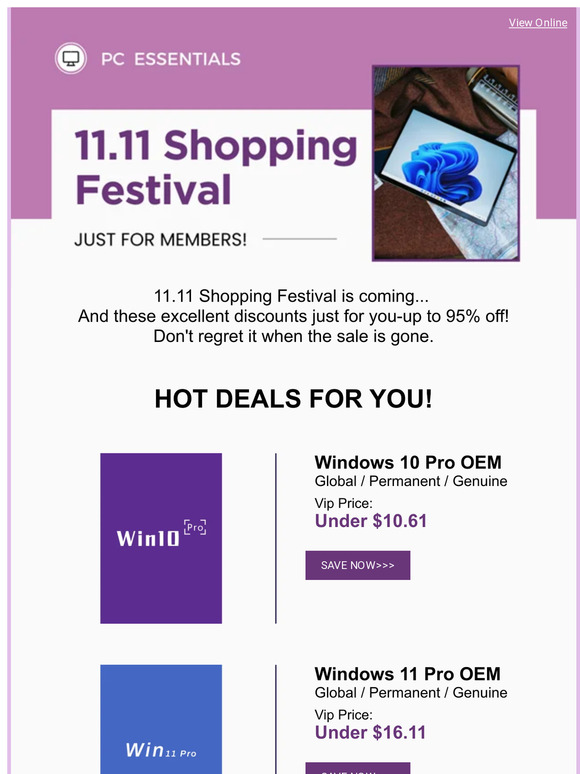 [Limited Time Only] Indulge In Up To 95% Savings!