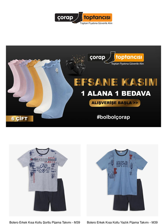 ⭐ 1 ALANA 1 BEDAVA'da Stoklar Hızla Tükeniyor 🧦