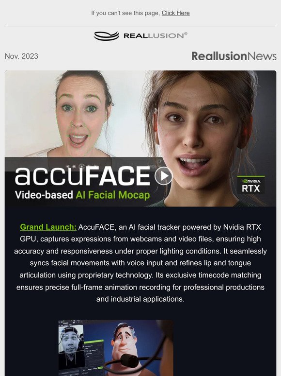 Grand Launch! New AI Facial Mocap from Live Tracking & Video Files