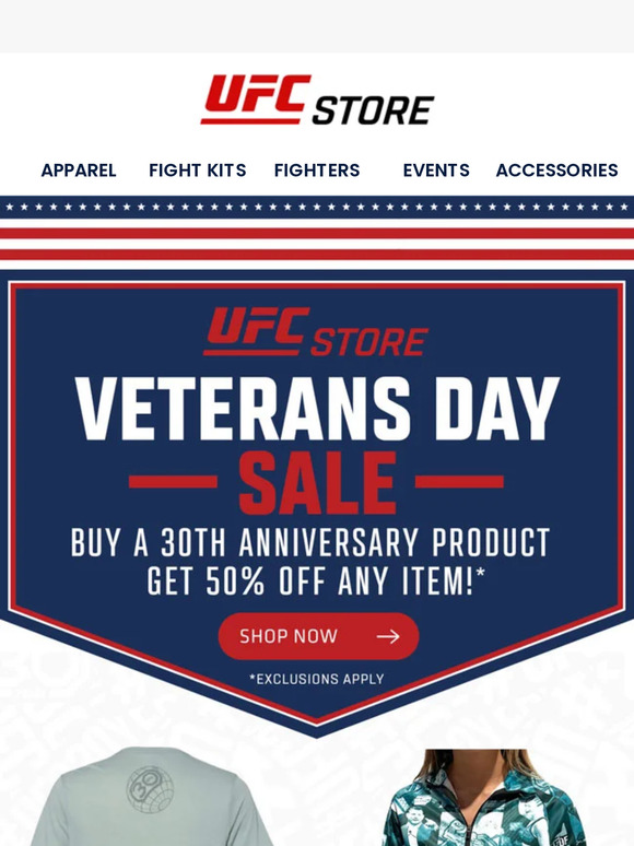 Save with the UFC Veterans Day Sale, Now!