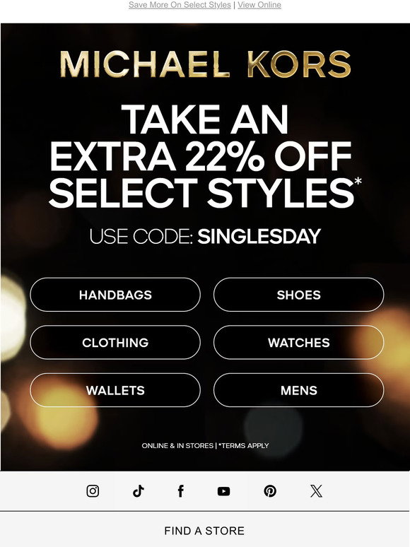 Black Friday 2021: Save on Michael Kors purses, watches and more