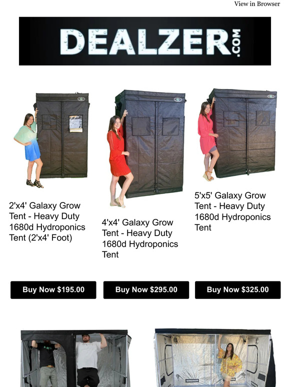 30% Off Galaxy Grow Tents (CouponCode: 30BuyNow)