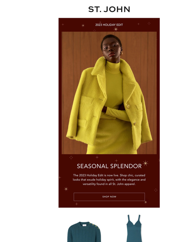 St. John Knits The 2023 Holiday Edit is Live Milled