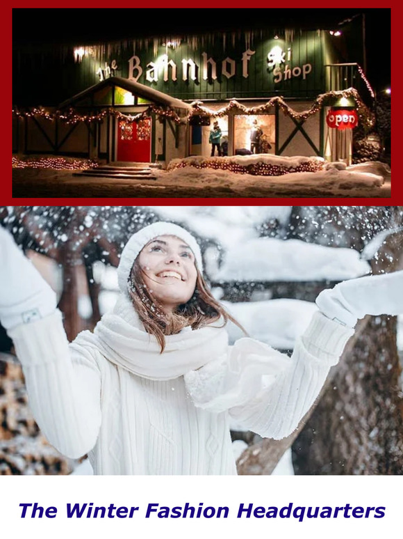 Fashionable Jackets that look great around town but work awesome on the ski hill. Check out Goldberg, Bogner's Fire & Ice and Descente plus lots more