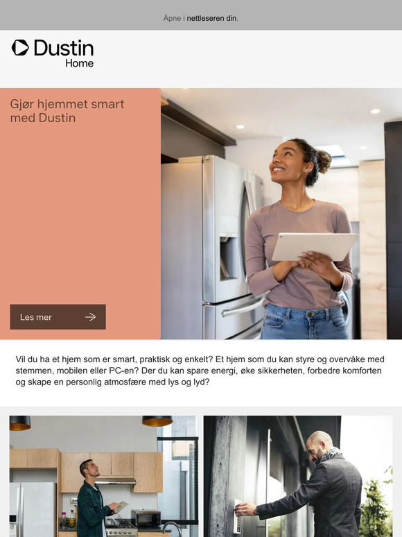 Gjør hjemmet smart med Dustin 🤖