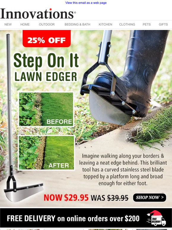 Step On It Lawn Edger—Take 25% Off!