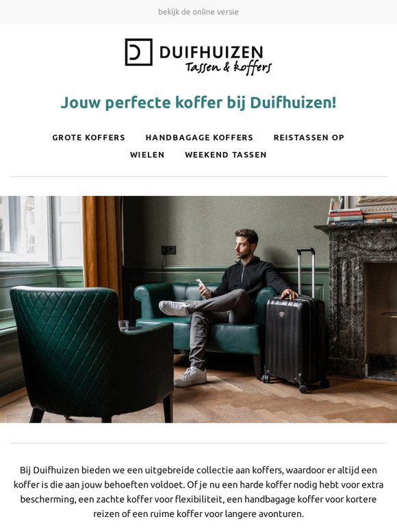 Vind jouw perfecte koffer bij Duifhuizen