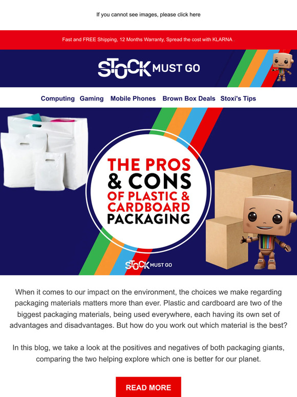 Stock Must Go 📦Pros And Cons Of Cardboard And Plastic Packaging! Milled
