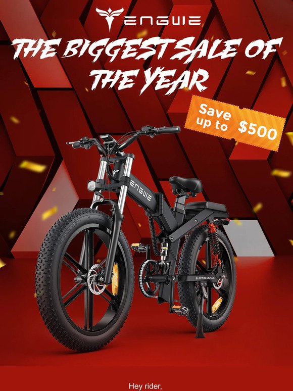 ⚡Beat the Black Friday Rush - Bike Up to $500 Off. 