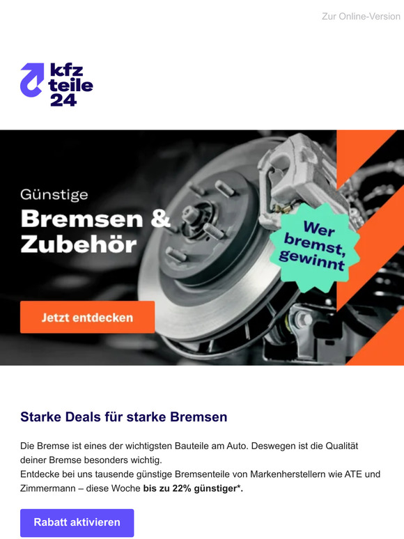 Bremsenwoche bei kfzteile24