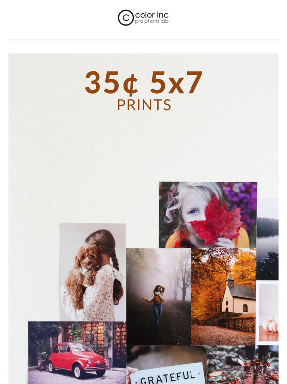 Starts now: 35¢ 5x7’s 😁