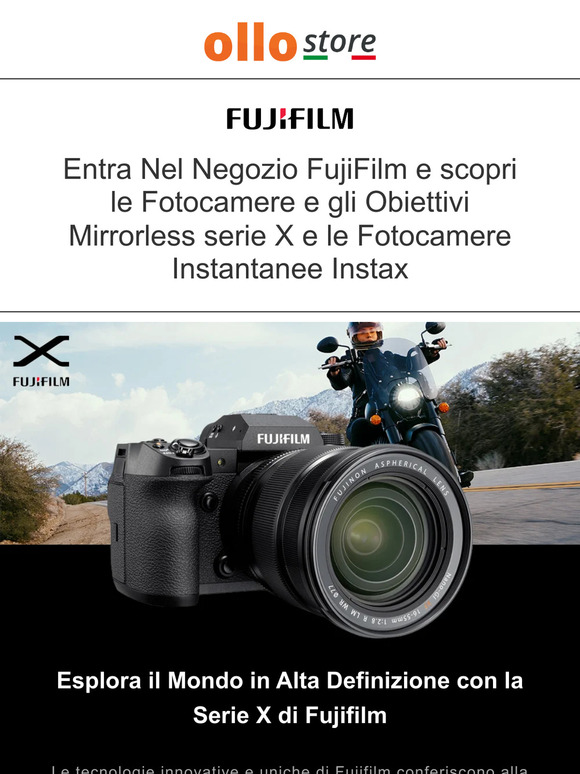 Scopri il Mondo FujiFilm: Fotocamere, Obiettivi e Instax